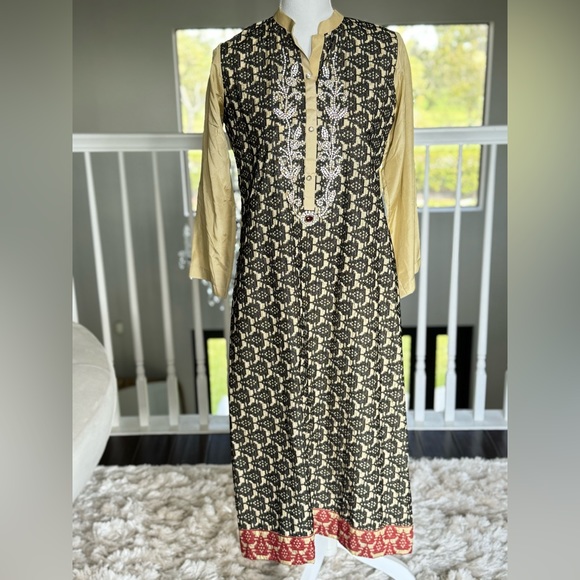 Pakistani Indian Kurti Kameez Size M Eid Ramadan Pre-Owned - Picture 2 of 3